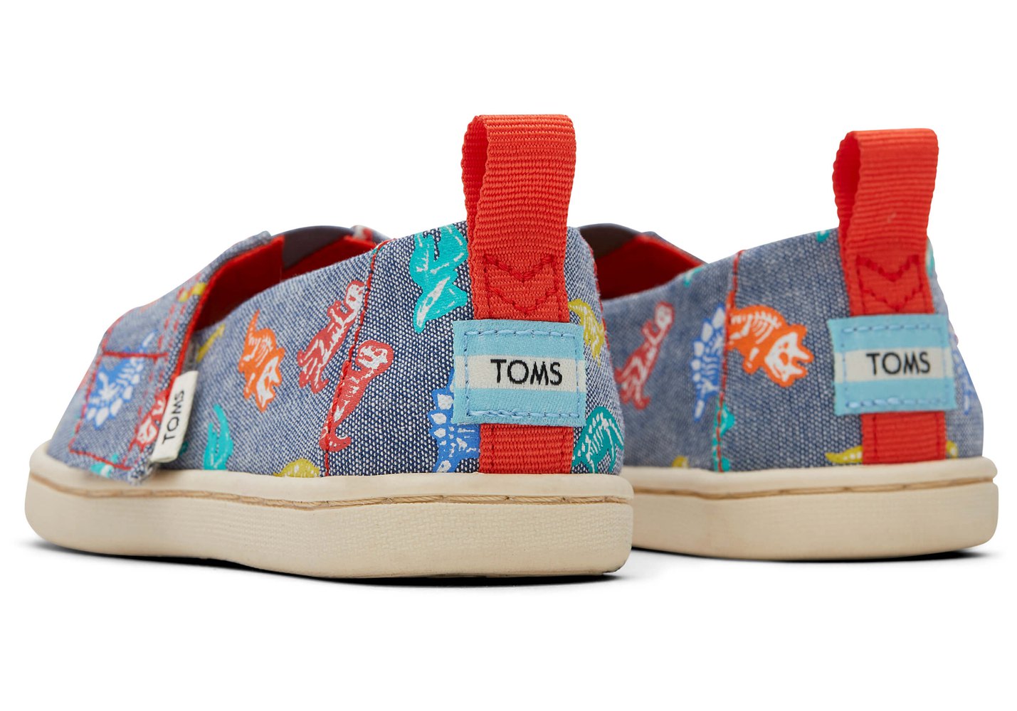 Toms Espadryle Dziecięce Granatowe - Alpargata Tiny Dino - 17JHBYLNM